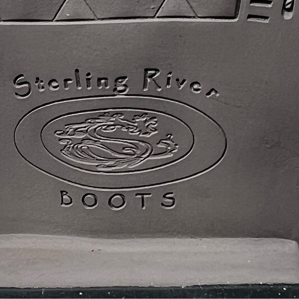 Sterling River Western Boots in White and Brown - Picture 10 of 11